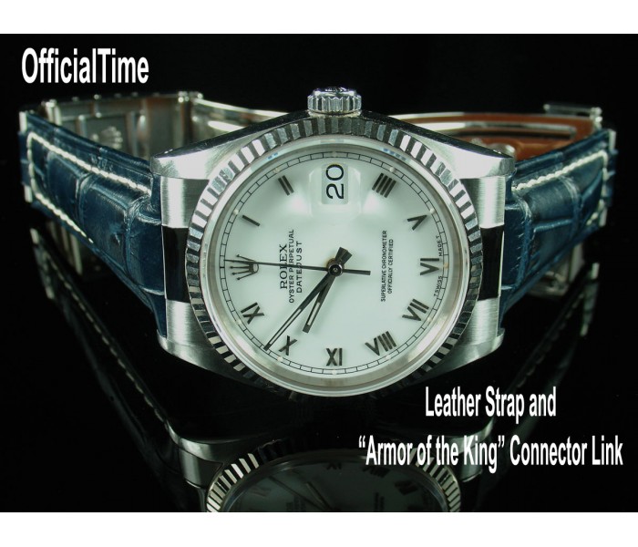 rolex datejust alligator strap