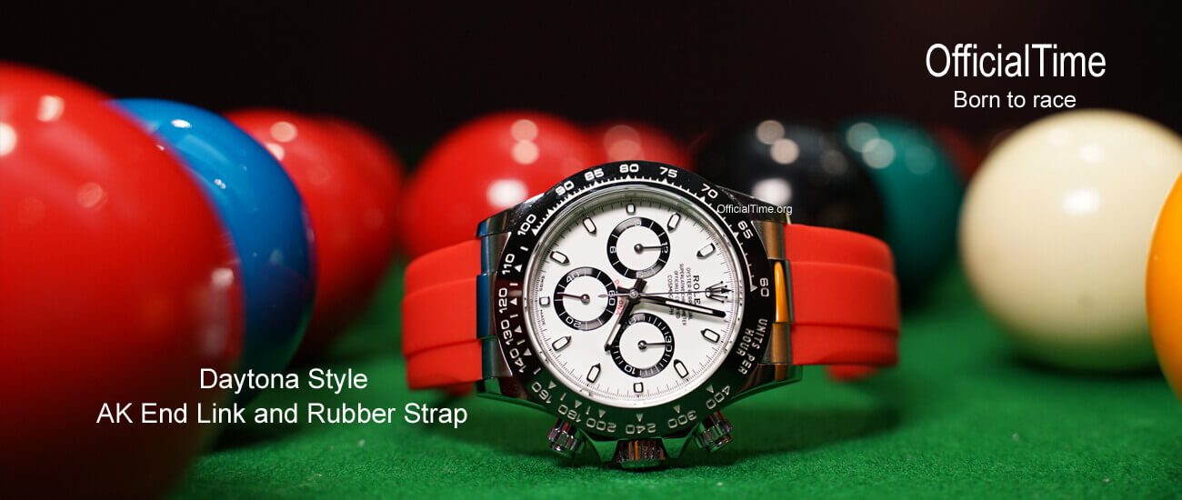 Rolex Daytona AK End Link & Rubber Strap