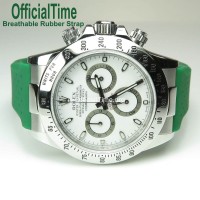 Rolex Daytona Style - Breathable Rubber Strap (7 color)