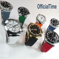 Rolex Daytona Style - Breathable Rubber Strap (7 color)