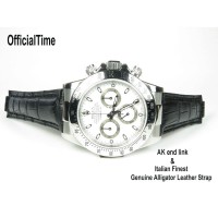 Rolex Daytona Style - Genuine Alligator Leather Strap (3 color) Rolex Daytona Style - Genuine Alligator Leather Strap (3 color)