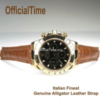 Rolex Daytona Style - Genuine Alligator Leather Strap (3 color)