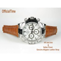Rolex Daytona Style - Genuine Alligator Leather Strap (3 color) Rolex Daytona Style - Genuine Alligator Leather Strap (3 color)