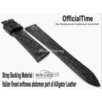 Franck Muller Style : Double-sided Genuine Alligator Leather Strap (4 color)