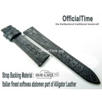 Franck Muller Style : Double-sided Genuine Alligator Leather Strap (4 color)