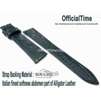 Franck Muller Style : Double-sided Genuine Alligator Leather Strap (4 color)