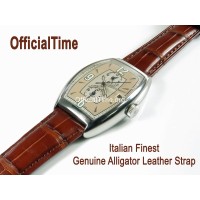 Franck Muller Style : Double-sided Genuine Alligator Leather Strap (4 color)