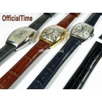 Franck Muller Style : Double-sided Genuine Alligator Leather Strap (4 color)