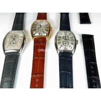 Franck Muller Style : Double-sided Genuine Alligator Leather Strap (4 color)