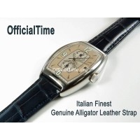 Franck Muller Style : Double-sided Genuine Alligator Leather Strap (4 color)