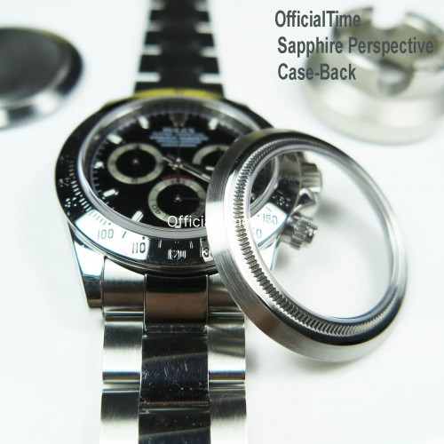 Rolex Daytona Style - Sapphire Transparent Case Back