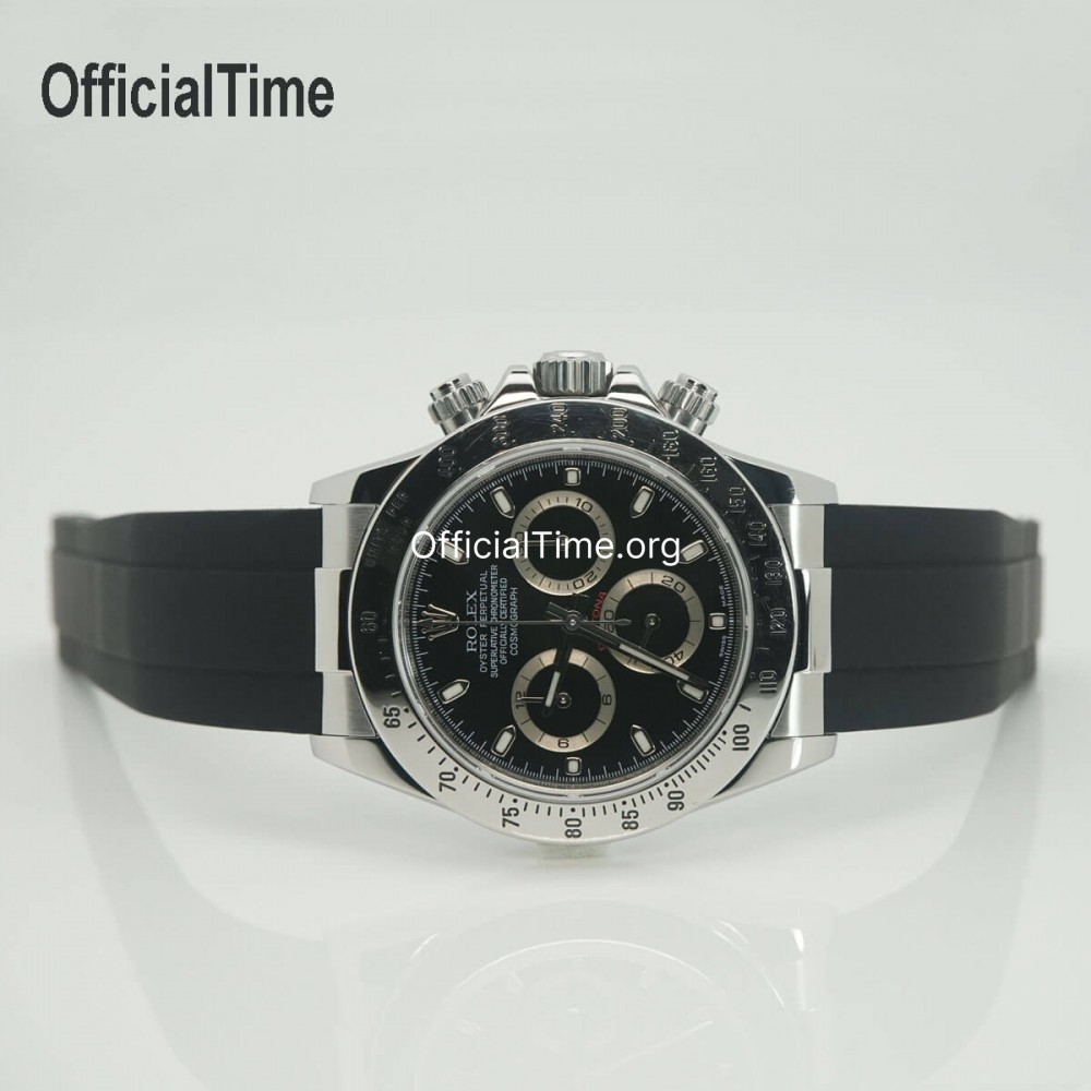 タムクランプ Rolex Daytona Style | OfficialTime Airflow Rubber Straps for