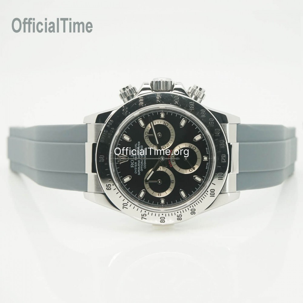 Rolex daytona steel rubber cheap strap