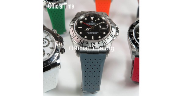 Rolex Explorer Style | OfficialTime Rubber Strap and AK End Link