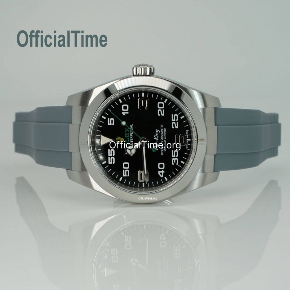 Rolex air king on sale strap size