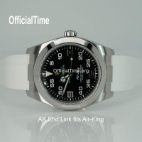 Rolex Air-King Style  : Airflow Rubber Strap (6 color)