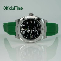 Rolex Air-King Style  : Airflow Rubber Strap (6 color)