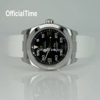 Rolex Air-King Style  : Airflow Rubber Strap (6 color)