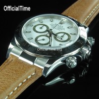 Rolex Daytona Style - Bull Leather Strap (5 color) Rolex Daytona Style - Bull Leather Strap (5 color)