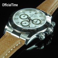 Rolex Daytona Style - Bull Leather Strap (5 color)