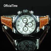 Rolex Daytona Style - Buffalo Leather Strap (3 color)