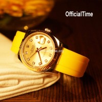 Rolex Datejust Style - Airflow Rubber Strap (6 color)