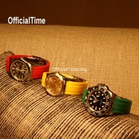 Rolex Datejust Style - Airflow Rubber Strap (6 color)