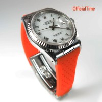 Rolex Datejust Style - Breathable Rubber Strap (7 color)