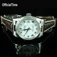 Rolex Datejust Style - Buffalo Leather Strap (3 color)