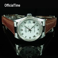 Rolex Datejust Style - Bull Leather Strap (5 color)