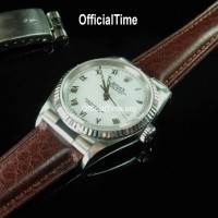 Rolex Datejust Style - Bull Leather Strap (5 color)