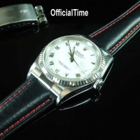 Rolex Datejust Style - Bull Leather Strap (5 color)