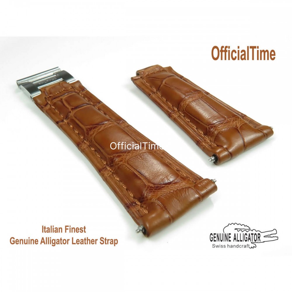 Skøn udtryk Traktor Rolex Datejust Style | OfficialTime Genuine Alligator Leather Strap