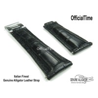 Rolex Datejust Style - Genuine Alligator Leather Strap (3 color)