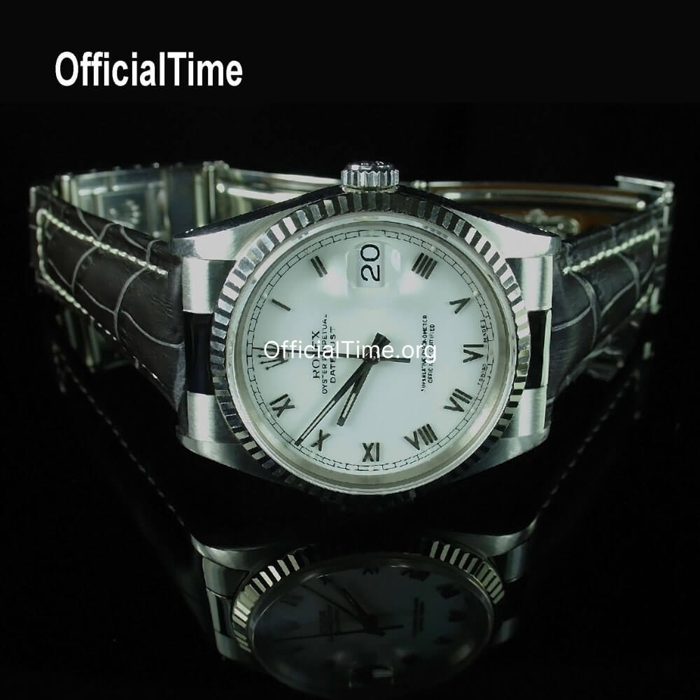 Rolex datejust clearance alligator band