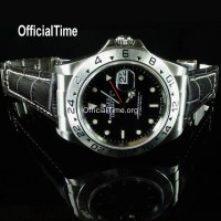 Rolex Explorer Style - Calf Leather with Alligator Grain Strap (3 color)