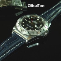 Rolex Explorer Style - Calf Leather with Alligator Grain Strap (3 color)