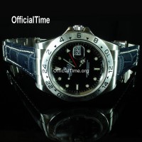 Rolex Explorer Style - Calf Leather with Alligator Grain Strap (3 color)