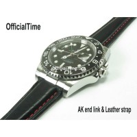 Rolex GMT-Master Style : Bull Leather Strap (5 color)