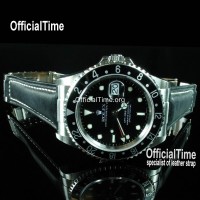 Rolex GMT-Master Style : Bull Leather Strap (5 color)