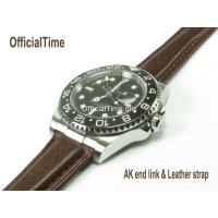 Rolex GMT-Master Style : Bull Leather Strap (5 color)