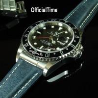 Rolex GMT-Master Style : Bull Leather Strap (5 color)