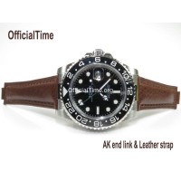 Rolex GMT-Master Style : Bull Leather Strap (5 color)