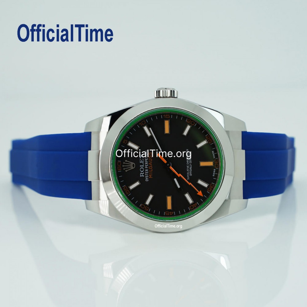 Rolex milgauss rubber b cheap