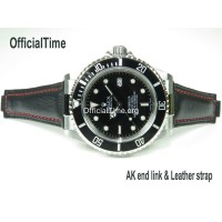 Rolex Sea-Dweller Style : Bull Leather Strap (5 color)