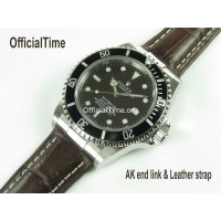 Rolex Sea-Dweller Style : Calf Leather with Alligator Grain Strap (3 color)