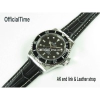 Rolex Sea-Dweller Style : Calf Leather with Alligator Grain Strap (3 color)