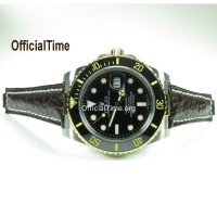 Rolex Submariner Style - Buffalo Leather Strap (3 color)