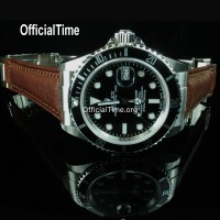 Rolex Submariner Style - Bull Leather Strap (5 color)