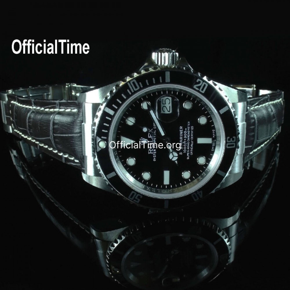 Rolex submariner hotsell alligator strap
